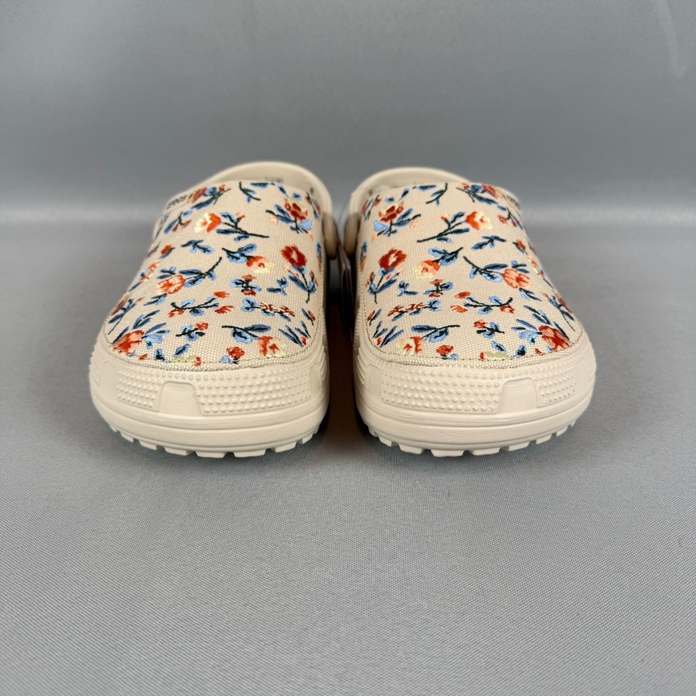 Crocs Classic Crafted Floral Clogs Womens 8 Frappe Unisex M6 212878-2MC New NWT - Picture 3 of 7